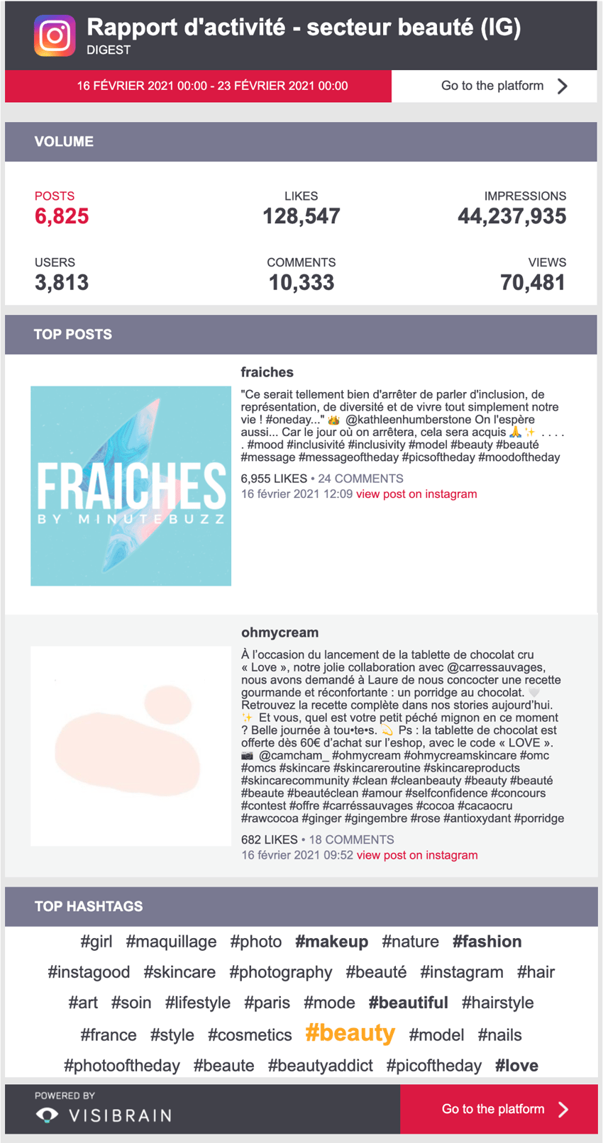 rapport beaute