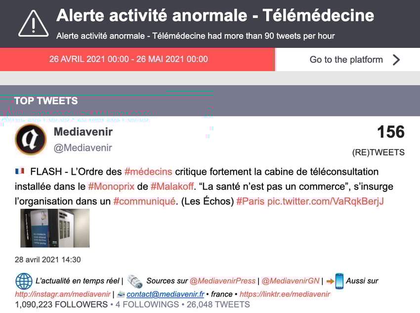 alerte telemedecine