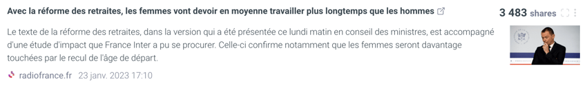 article reforme des retraites et femmes