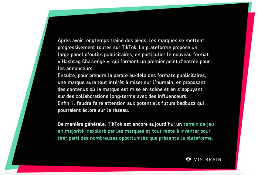 Conclusion tiktok enjeux marques