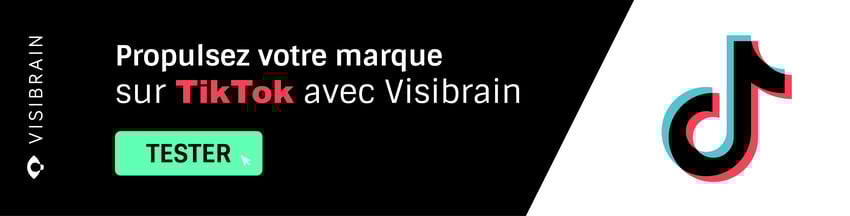 Bandeau démo TikTok - Visibrain