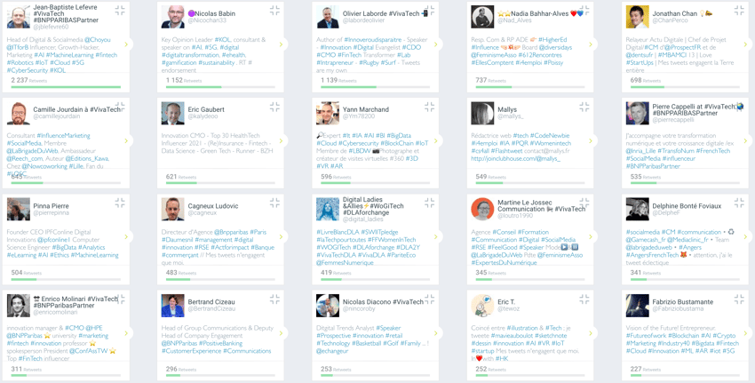 top influenceurs vivatech
