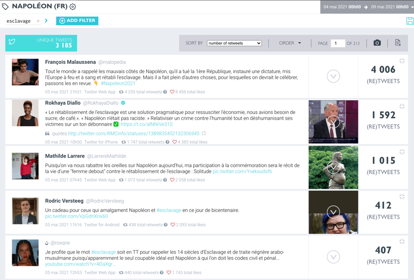 tweets napoleon et esclavage