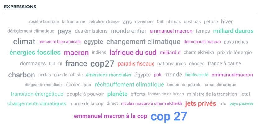 top expressions Twitter cop 27