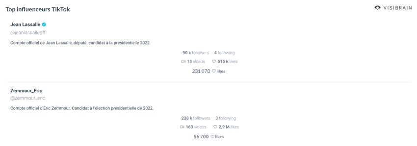influenceurs TikTok