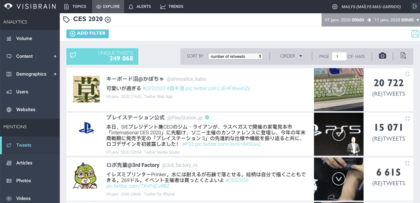 Top tweets CES 2020