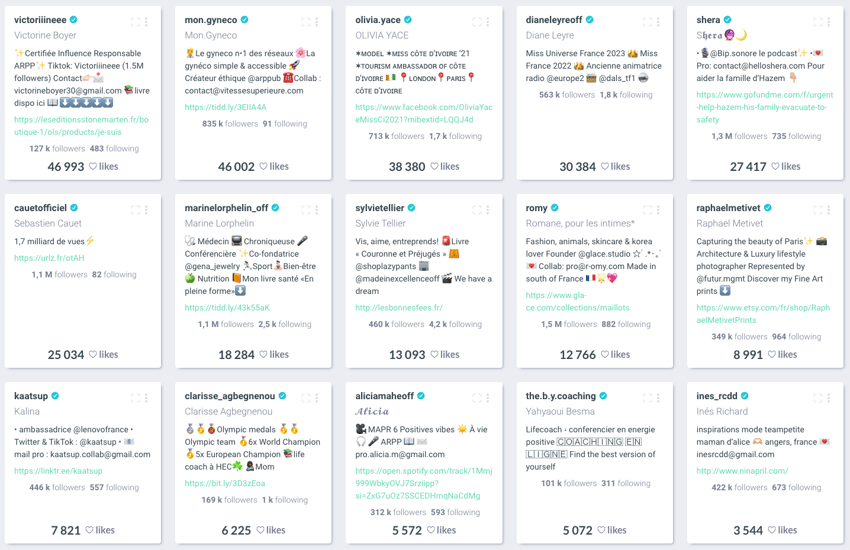 influenceurs