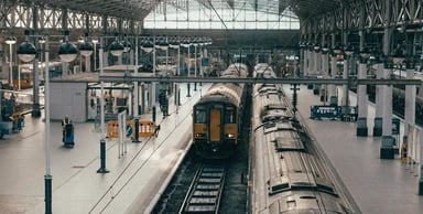 Image of a train in a station