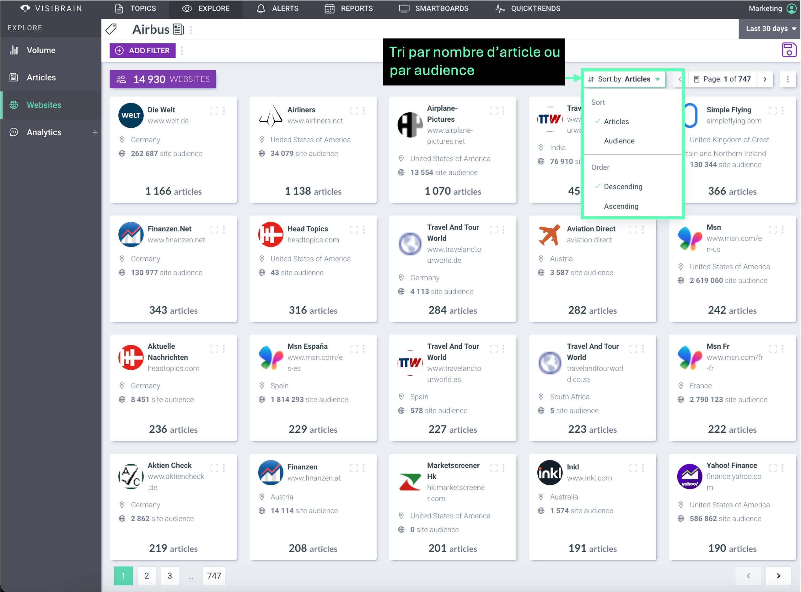visibrain-listing-medias-airbus